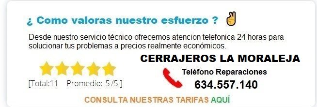 cerrajeros La Moraleja precios